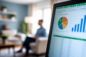 ecran-ordinateur-excel-graphique-bureau
