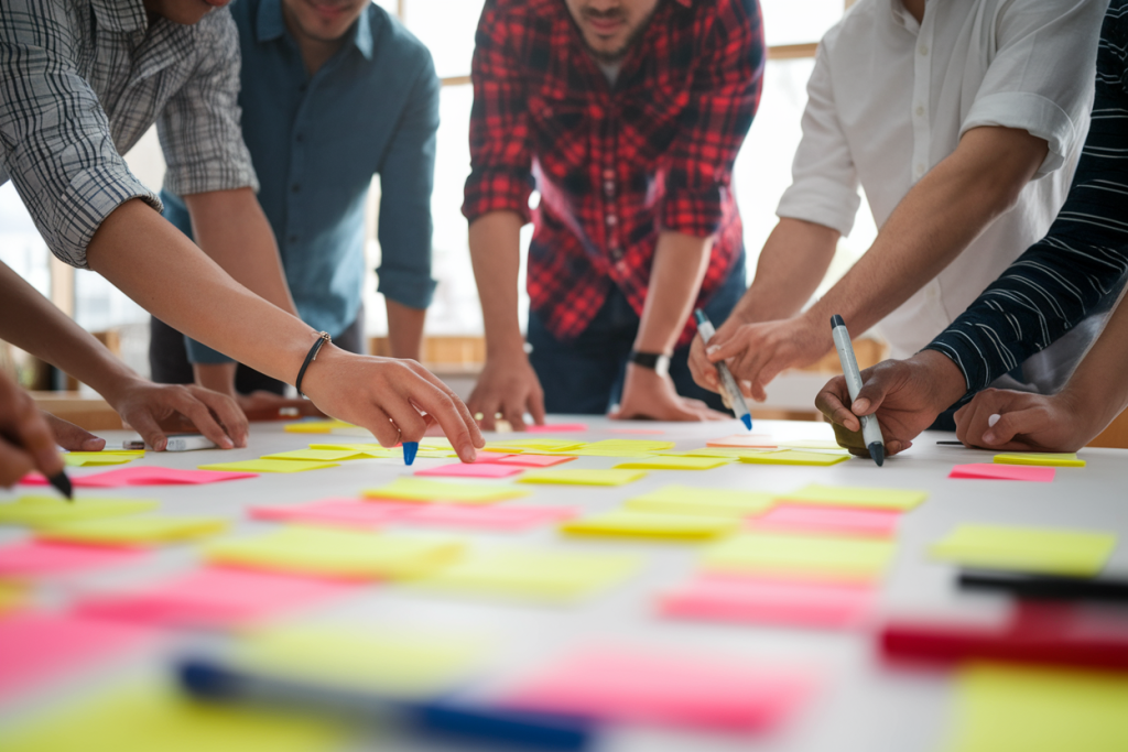 groupe-divers-table-notes-colorees