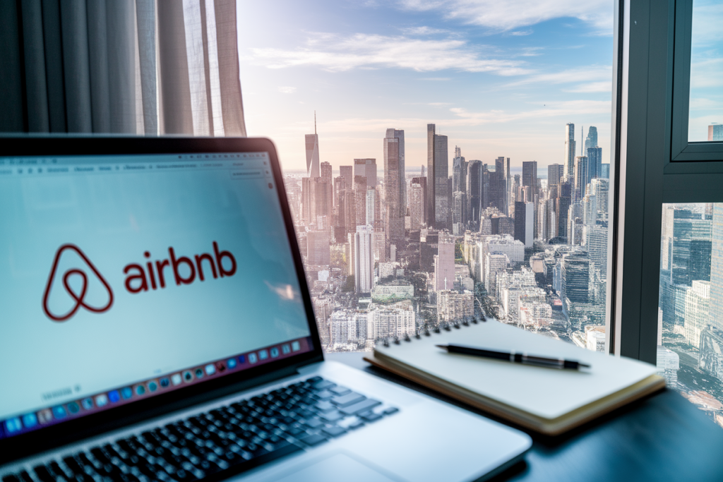 ordinateur-airbnb-fenetre-ville
