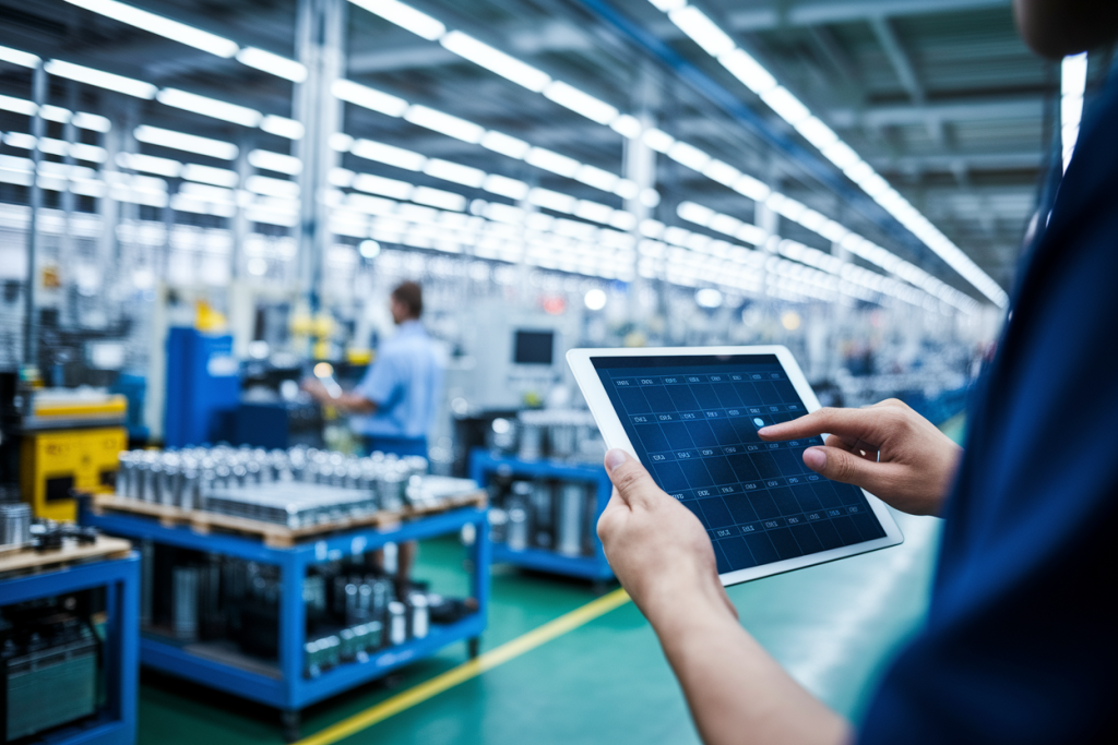 ouvrier-tablette-usine-machines