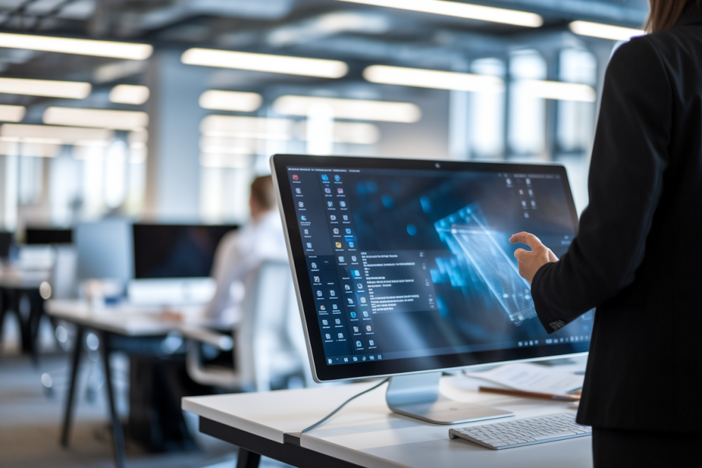 professionnel-moniteur-bureau-moderne