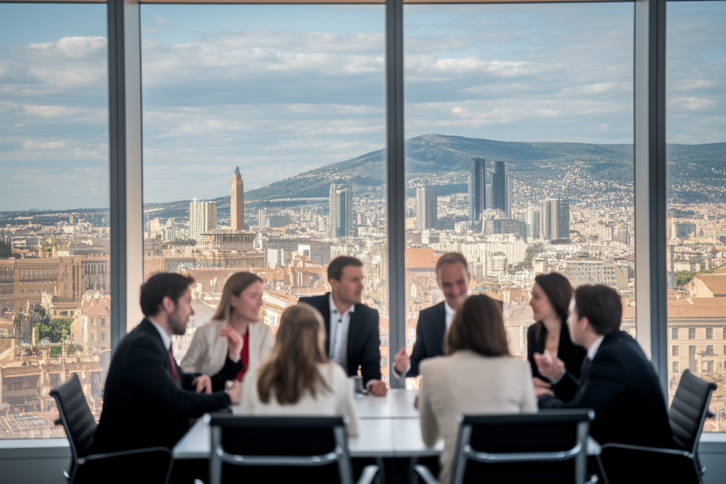 bureau-marseille-equipe-costume-table