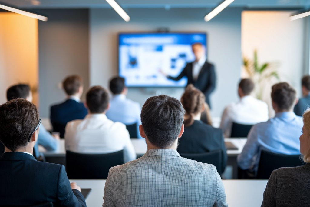 formation-presentateur-participants-ecran-moderne
