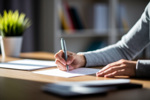 personne-bureau-ecrit-lettre-lumiere