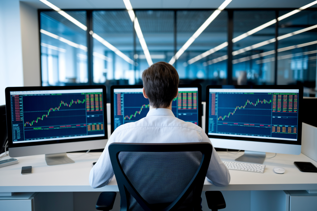 personne-dos-bureau-ecrans-graphes