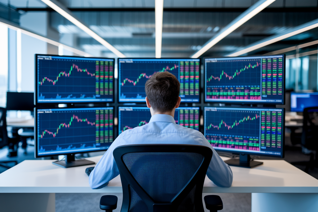 personne-ecrans-bourse-ville