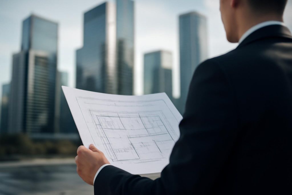 immeubles-gratte-ciel-professionnel-plans