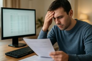 personne-preoccupee-documents-bureau-domicile