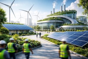 paysage-industriel-ecologique-eoliennes-solaire